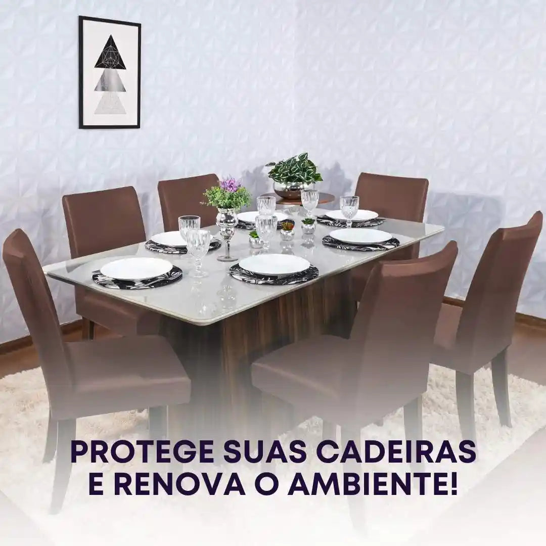 Foto vitrine capa para cadeira deluxe tabaco