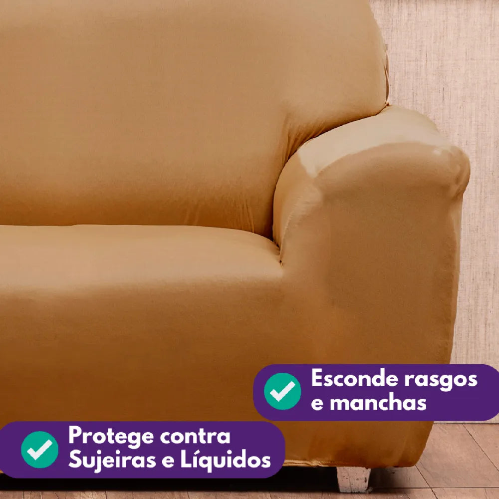 Veja detalhes lindos de capa de sofá Caramelo da Charme