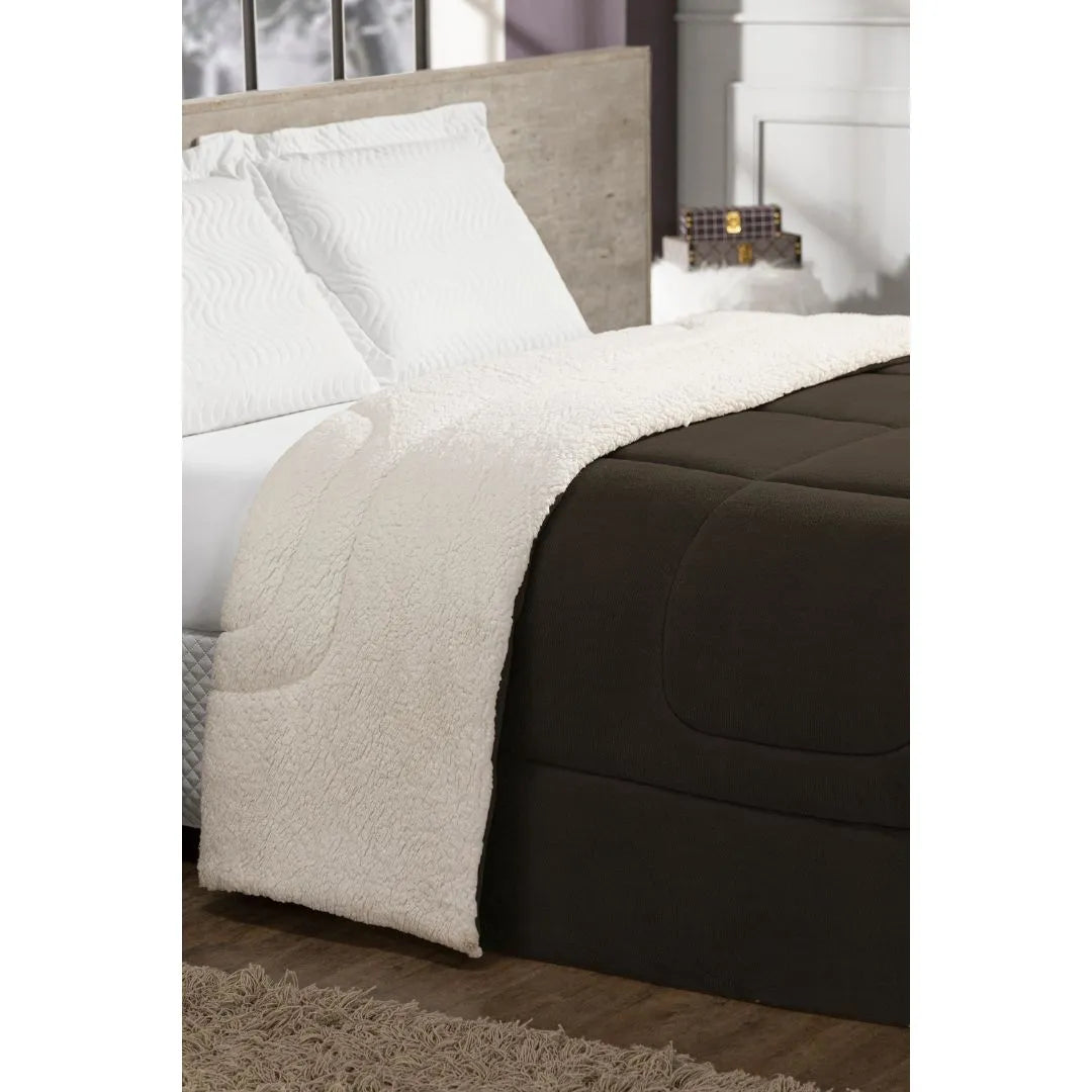 Veja detalhes lindos da Coberdrom Maya Premium Marrom da Charme