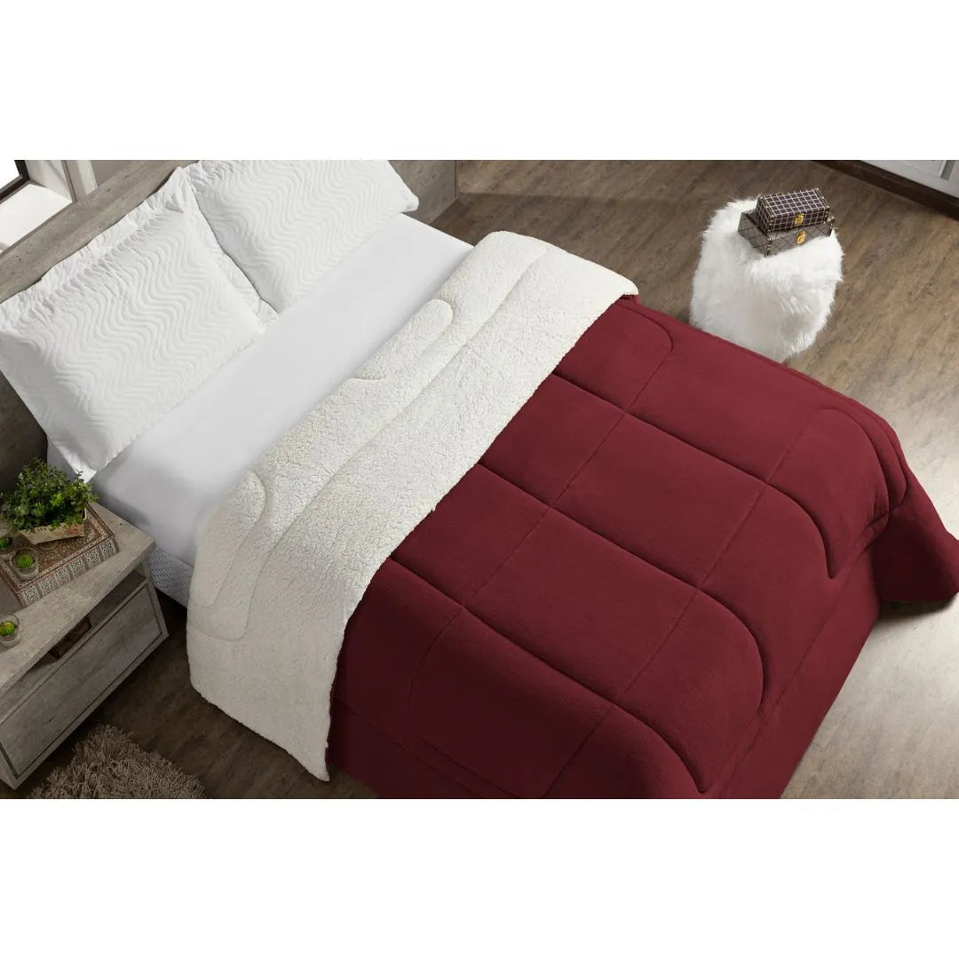 Veja detalhes lindos da Coberdrom Maya Premium Vermelho da Charme