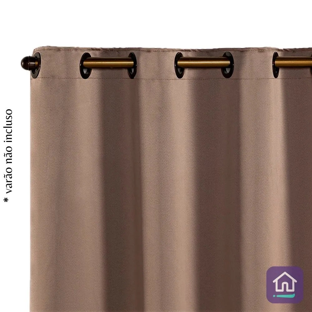 Foto de Cortina Corta Luz Elegante 2,70x1,60 Fendi muito bonita
