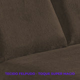 Detalhes do Jogo de Cama Plush Soft Sono Quentinho Tabaco do Detalhe
