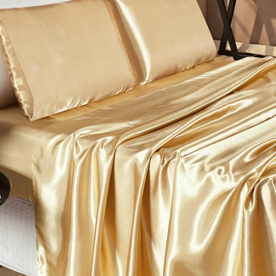  Foto de Jogo de Cama Romantic 04 Peças Dourado muito bonita
