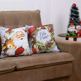 Foto do Kit 2 Capas de Almofadas Natal Guirlanda muito bonita
