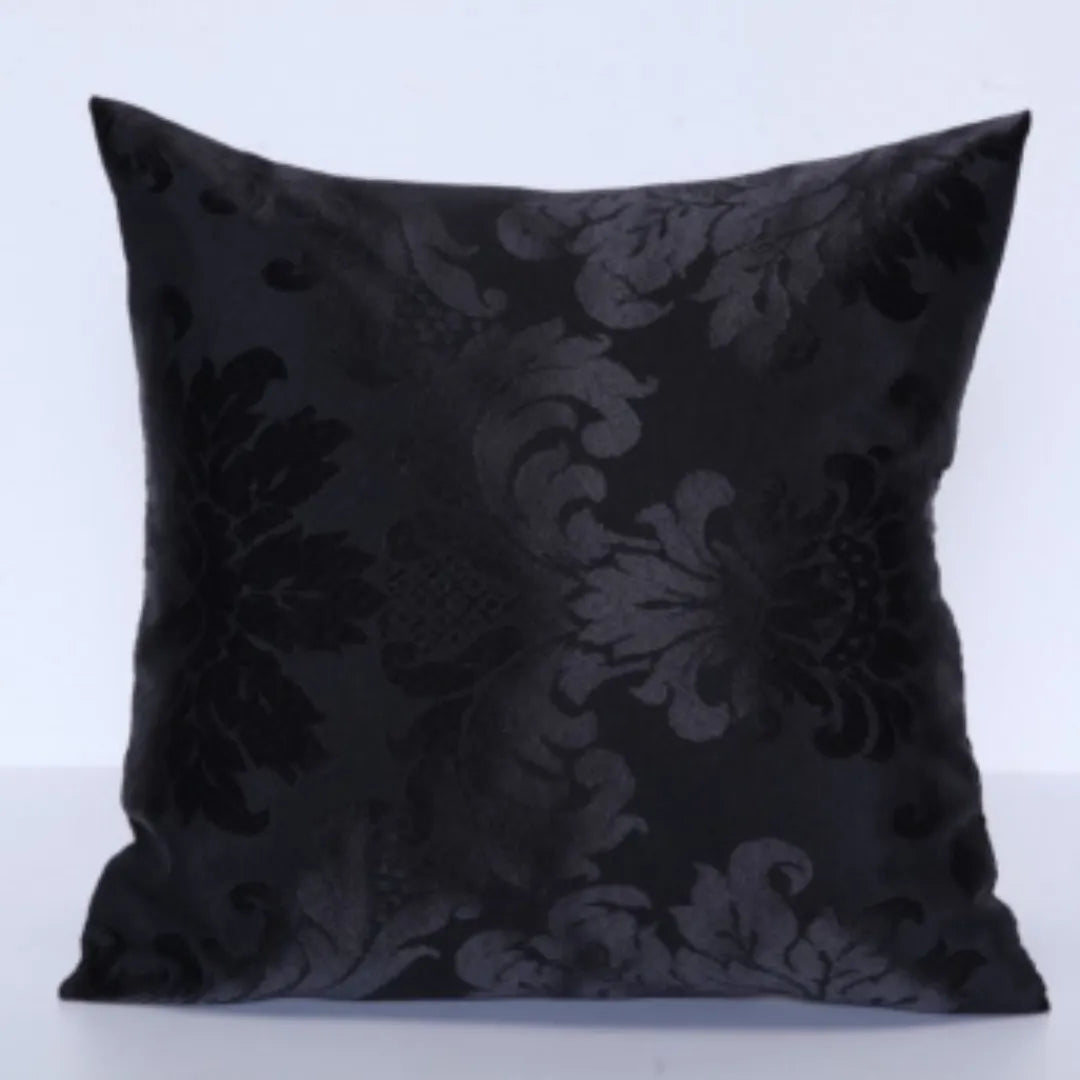 Veja detalhes lindos de Kit 4 Capas De Almofadas Jacquard Premium - Folhas Verdes da Charme
