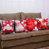 Veja os detalhes do Kit 4 Capas de Almofadas Natal Laços da Charme
