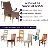 Foto vitrine capa para cadeira suede marrom