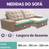 Manta Protetora de Sofá Retrátil Anti Arranhão - Cinza