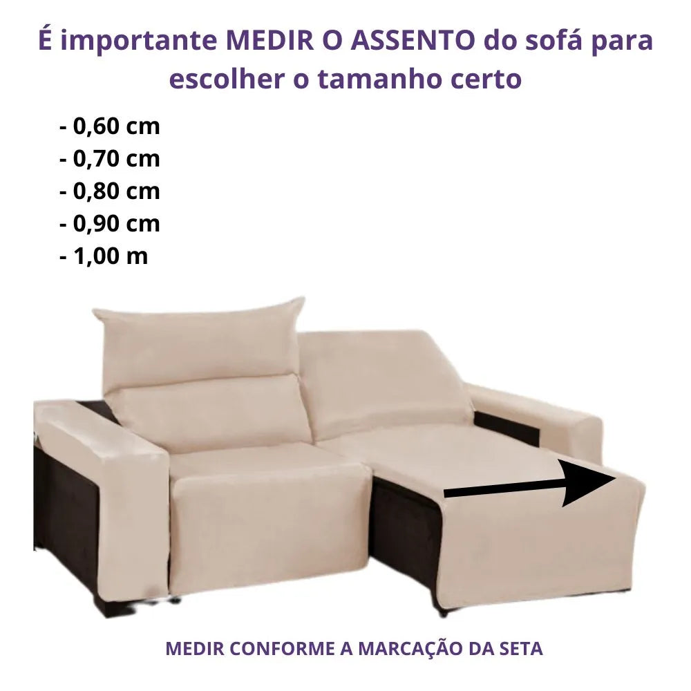Foto de capa para sofá retrátil elastex azul marinho muito bonita