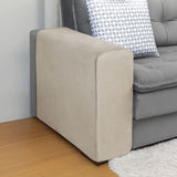 Capa para Braço de Sofá Suede Confort  Kit 2 - Creme