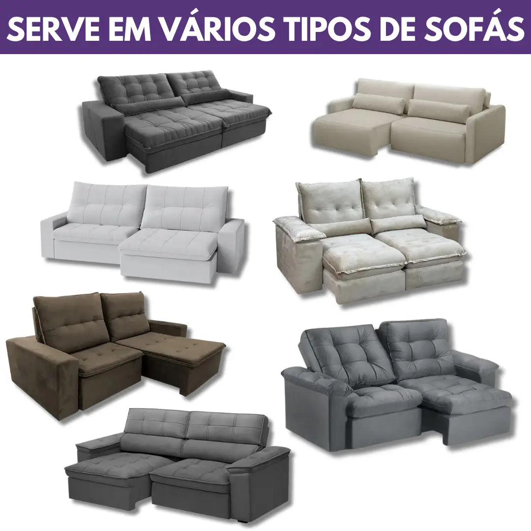 Manta Protetora de Sofá Retrátil Anti Arranhão - Cinza