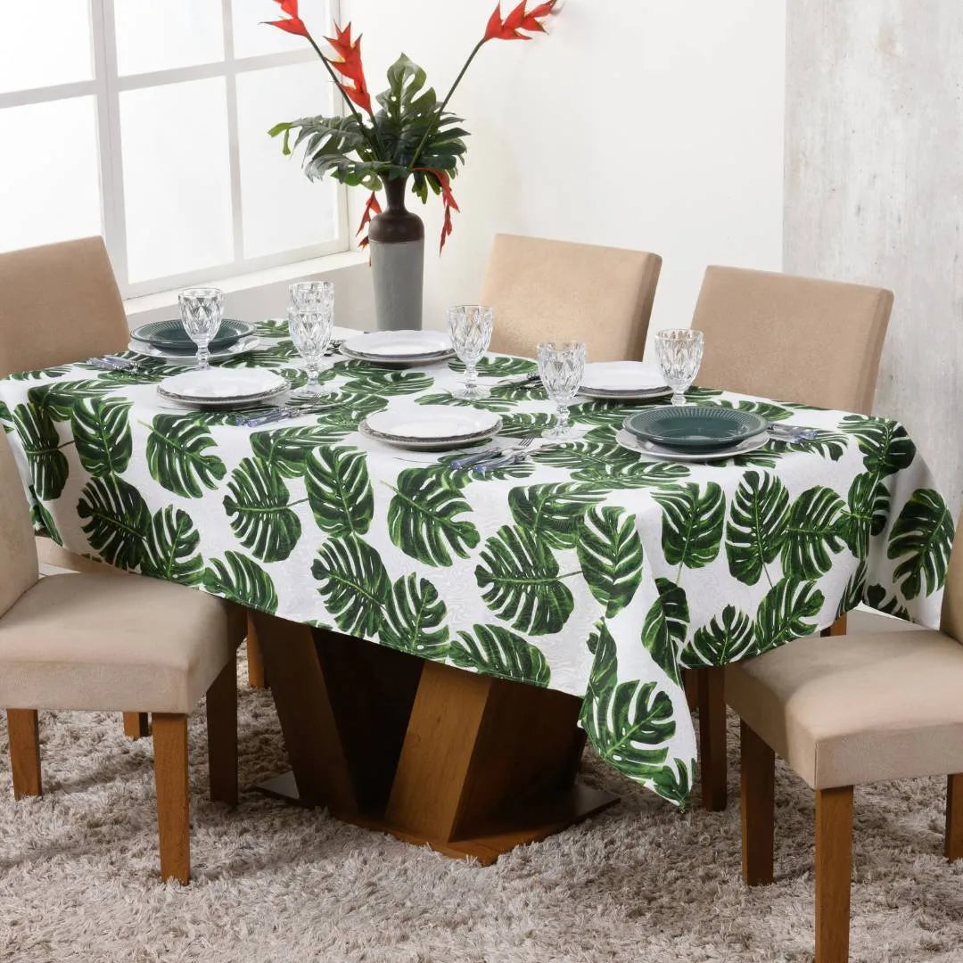 Fotos da Toalha de Mesa Jacquard Costela de Adão muito bonita