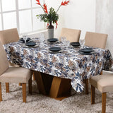 Veja os detalhes da Toalha de Mesa Jacquard Jardim Botânico da Charme