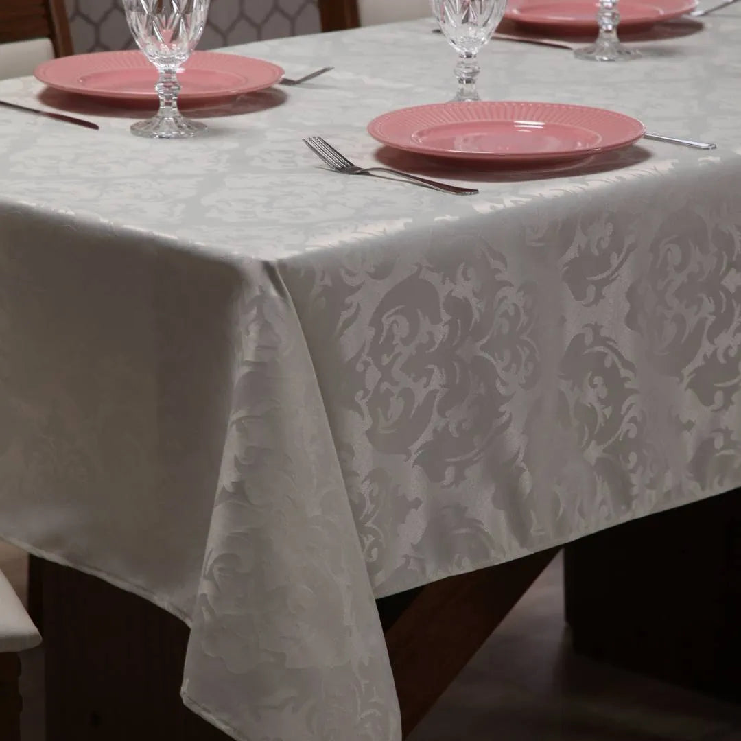 Detalhes da Toalha de Mesa Jacquard Palha do Detalhe
