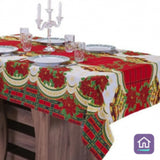 Conheça a Toalha de Mesa Natalina Vermelha com Sinos da Chame do Detalhe