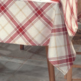 Detalhes da Toalha de Mesa Natalina Xadrez do Detalhe
