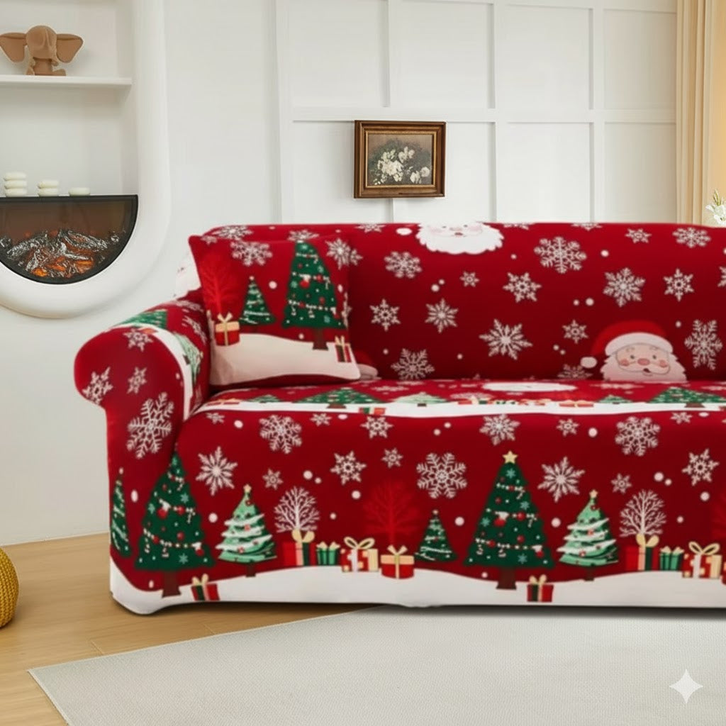 Capa de Sofá  Natalina Spandex Special - Encanto de Inverno