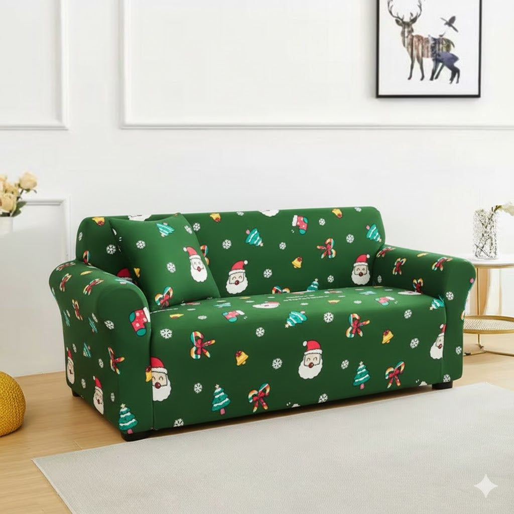 Capa de Sofá  Natalina  Spandex Special - Bom Velhinho