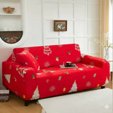Capa de Sofá  Natalina  Spandex Special - Vermelho Encantado