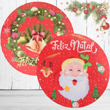 Sousplat de Natal - Kit 8 Noel Vermelho
